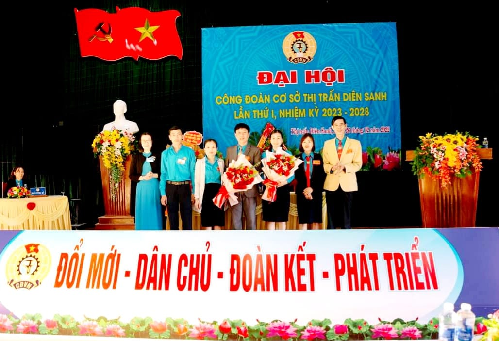 Ban Chấp hành Công đoàn cơ sở thị trấn Diên Sanh nhiệm kỳ 2023 - 2028