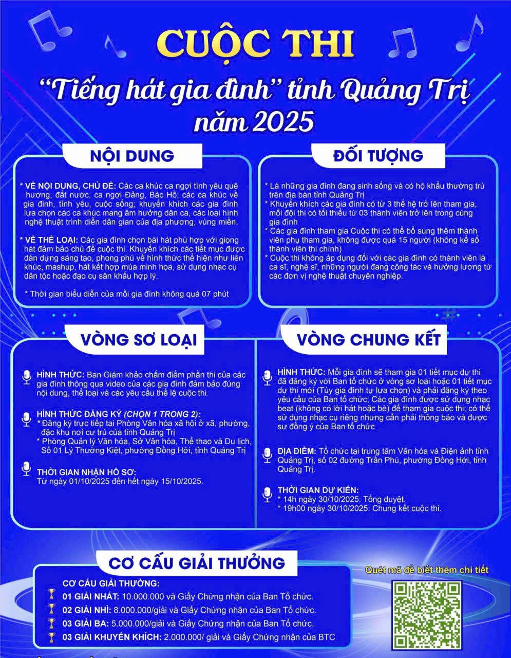 Tuyên truyền Cuộc thi “Tiếng hát Gia đình” tỉnh Quảng Trị năm 2025