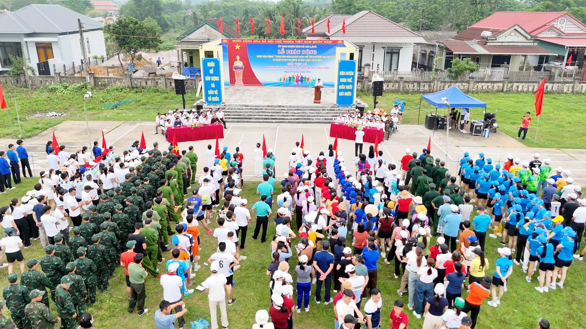 Hải Lăng hưởng ứng ngày chạy Olympic vì sức khoẻ toàn dân năm 2026