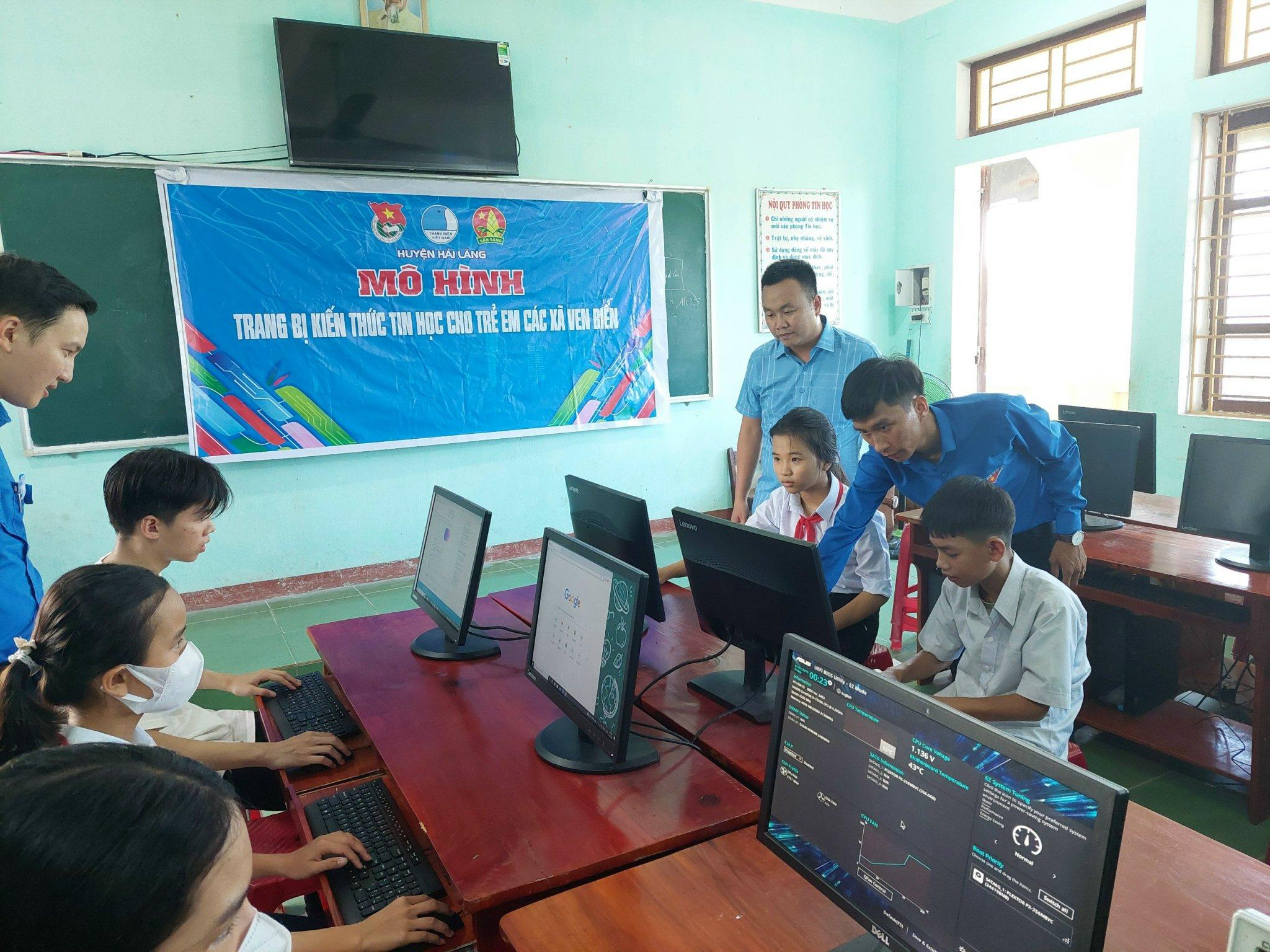 Đoàn Thanh niên huyện Hải Lăng: Mô hình trang bị kiến thức tin học cho thiếu nhi địa bàn khó khăn