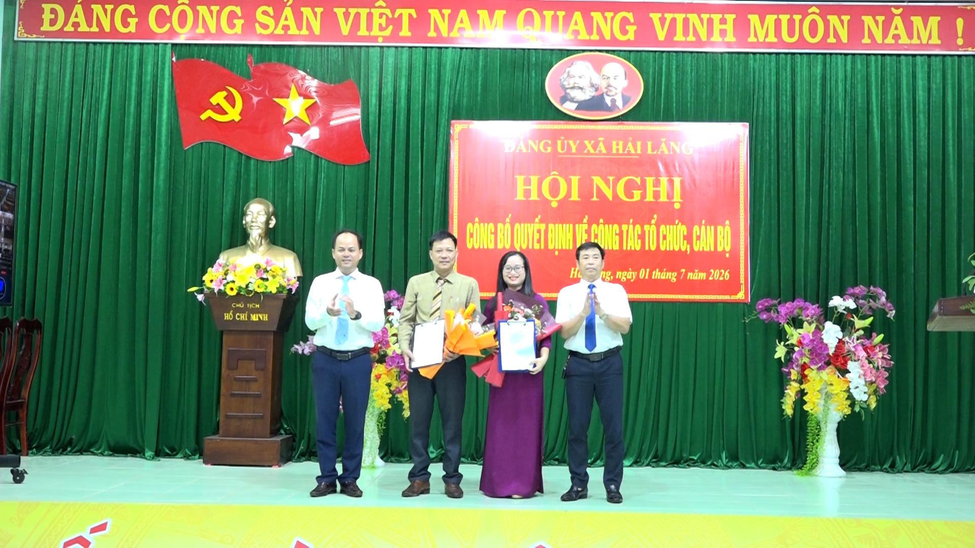 Hội nghị công bố quyết định về công tác tổ chức, cán bộ