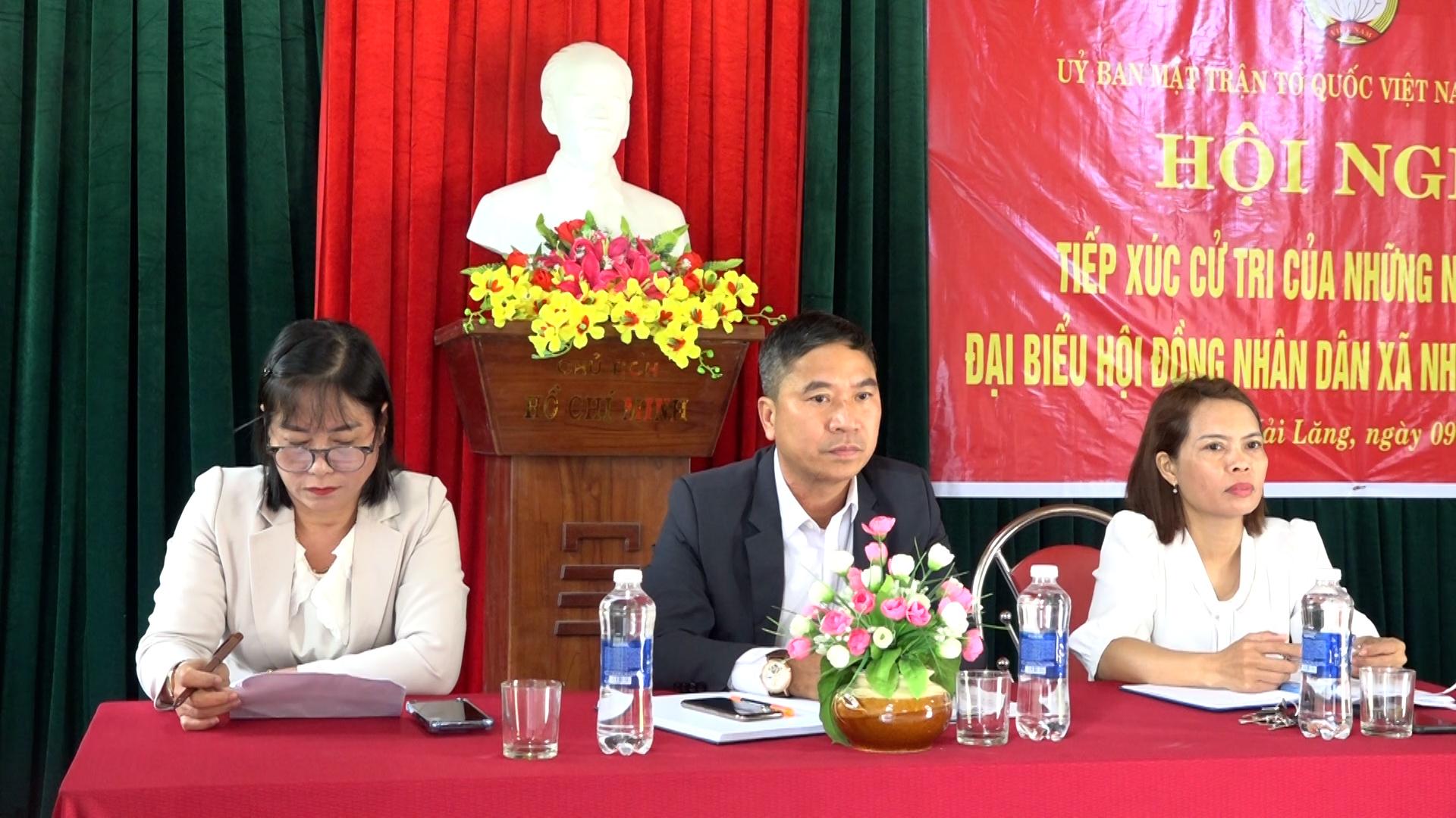 Các ứng cử viên HĐND xã tiếp xúc cử tri tại đơn vị bầu cử số 06, thôn Xuân Lâm và thôn Thượng Nguyên