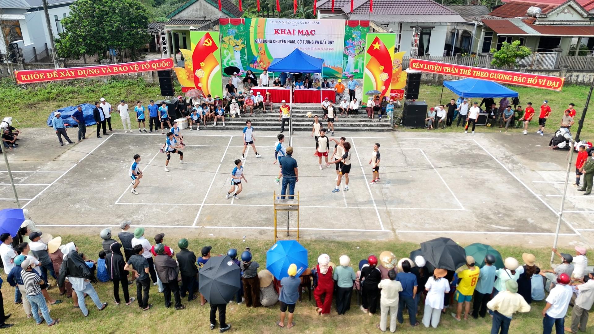 Sôi nổi các giải thể thao tại xã Hải Lăng nhân dịp đầu xuân mới